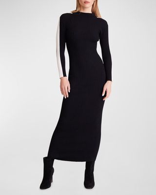 Blair Mock-Neck Midi Dress