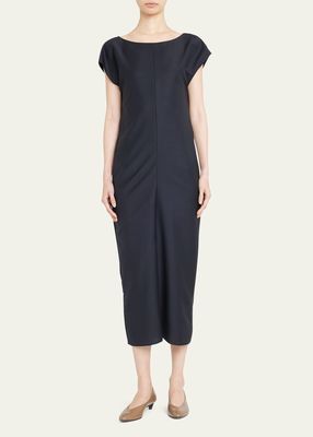 Blaise Cap-Sleeve Midi Dress