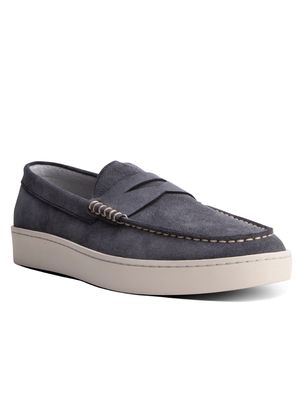 Blake McKay Men's Ashland Casual Penny Loafer in Navy Suede
