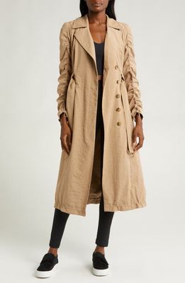 Blanc Noir Penelope Soft Trench Coat in Warm Taupe