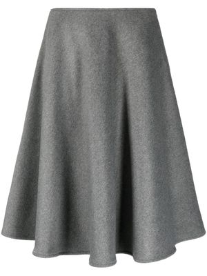 Blanca Vita A-line flared mélange midi skirt - Grey