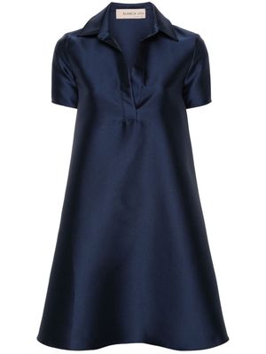 Blanca Vita A-line twill mini dress - Blue