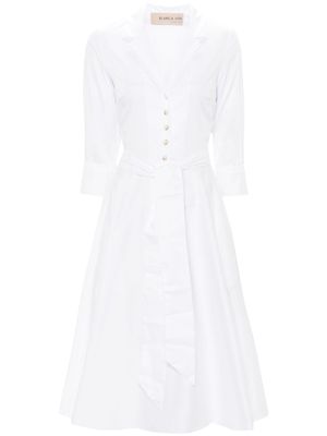 Blanca Vita Allamanda poplin shirt dress - White