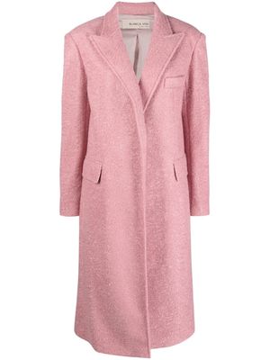 Blanca Vita Camelia felted long coat - Pink