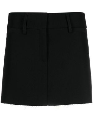Blanca Vita concealed front-fastening mini skirt - Black