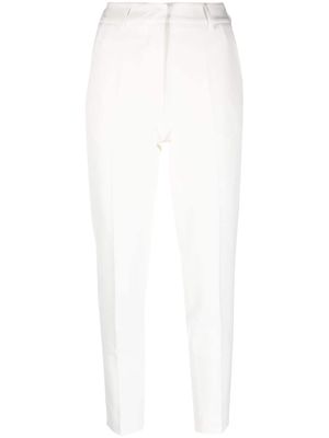 Blanca Vita cropped slim-fit tailored trousers - White