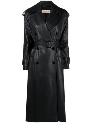 Blanca Vita double-breasted belted trench coat - Black
