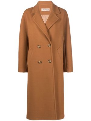 Blanca Vita double-breasted coat - Brown