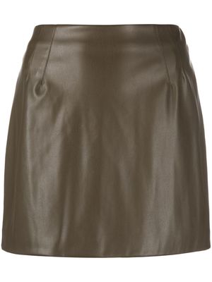 Blanca Vita faux leather mini skirt - Green