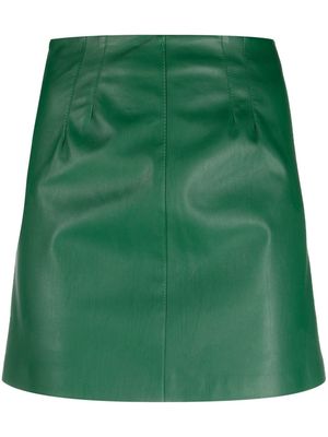 Blanca Vita faux leather miniskirt - Green