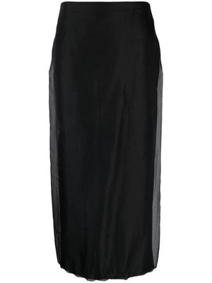 Blanca Vita Galtonia pencil midi skirt - Black