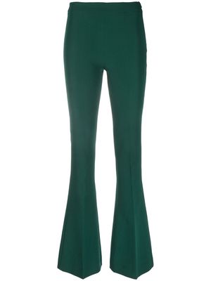 Blanca Vita high-waisted flared trousers - Green