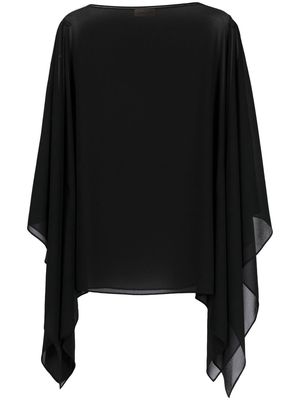 Blanca Vita long wide-sleeved blouse - Black