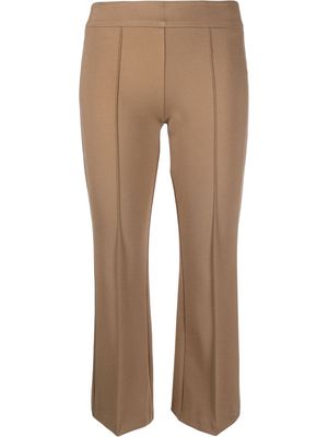 Blanca Vita mid-rise cropped trousers - Brown