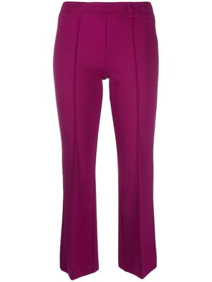 Blanca Vita mid-rise cropped trousers - Purple