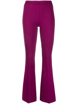 Blanca Vita mid-rise flared trousers - Purple