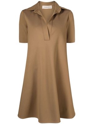Blanca Vita polo short-sleeve dress - Neutrals