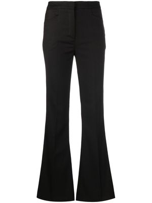 Blanca Vita pressed-crease flared trousers - Black
