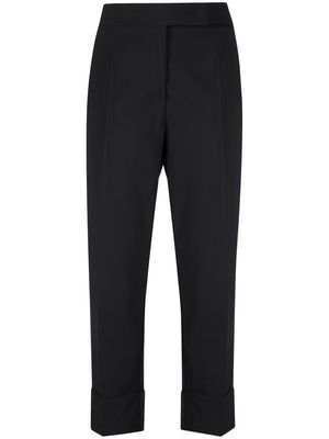 Blanca Vita pressed-crease four-pocket tailored trousers - Black