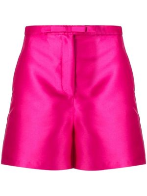 Blanca Vita satin-finish tailored shorts - Pink