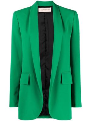 Blanca Vita shawl lapels open-front blazer - Green