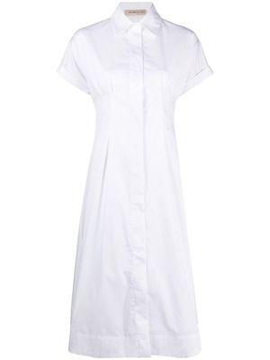 Blanca Vita short-sleeve cotton shirtdress - White