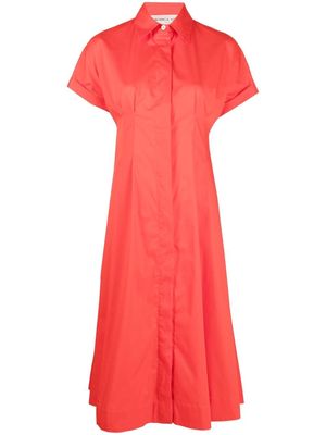 Blanca Vita short-sleeve midi shirtdress - Red