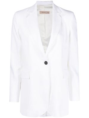 Blanca Vita single-breasted long-sleeve blazer - White