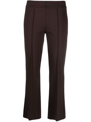 Blanca Vita straight-leg cropped trousers - Brown