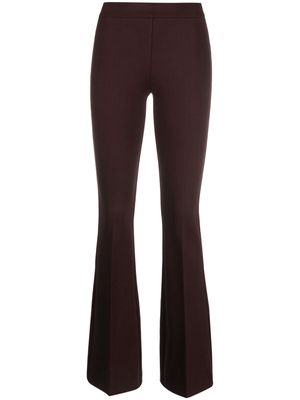 Blanca Vita stretch-design flared trousers - Brown