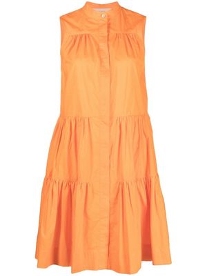 Blanca Vita tiered cotton shirtdress - Orange