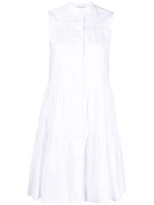 Blanca Vita tiered cotton shirtdress - White