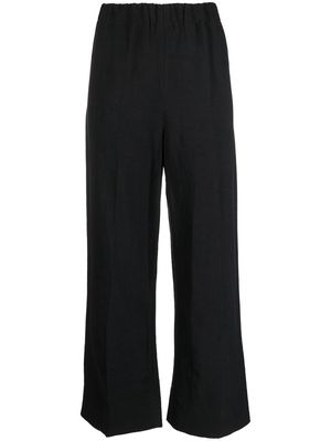 Blanca Vita wide-leg cropped trousers - Black