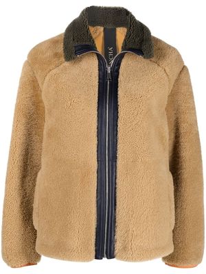 Blancha reversible shearling leather jacket - Brown