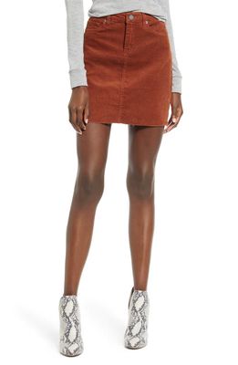 BLANKNYC Corduroy A-Line Miniskirt in Atlas