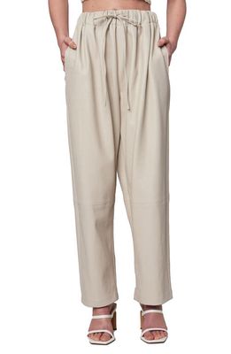 BLANKNYC Faux Leather Drawstring Pants in Dance With You