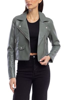 BLANKNYC Faux Leather Moto Jacket in Face To Face