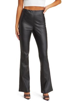 BLANKNYC Hoyt Mini Bootcut Faux Leather Pants in You Matter