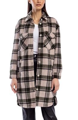 BLANKNYC Plaid Long Shacket in Perfect Timing
