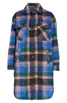 BLANKNYC Plaid Long Shacket in The Comeback
