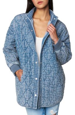 BLANKNYC Quilted Oversize Chambray Jacket in Still Into You