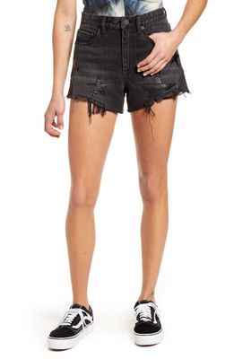 BLANKNYC The Barrow Star Patch Denim Shorts in Upon A Star