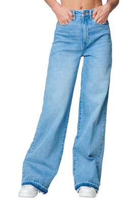 BLANKNYC The Franklin Rib Cage Release Hem Wide Leg Jeans in Warm Celebration