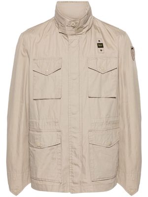 Blauer David cotton field jacket - Neutrals