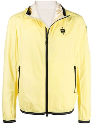 Blauer detachable-hood zipped jacket - Yellow