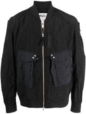 Blauer flap-pocket bomber jacket - Black