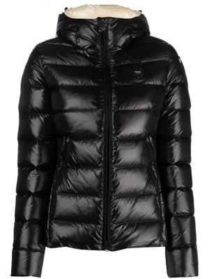 Blauer hooded padded puffer jacket - Black