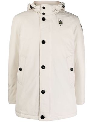 Blauer hooded parka coat - Neutrals