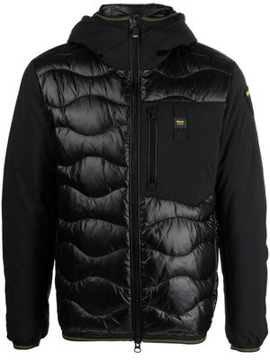 Blauer hooded quilted down jacket - Black