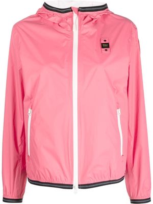 Blauer logo-patch bomber jacket - Pink
